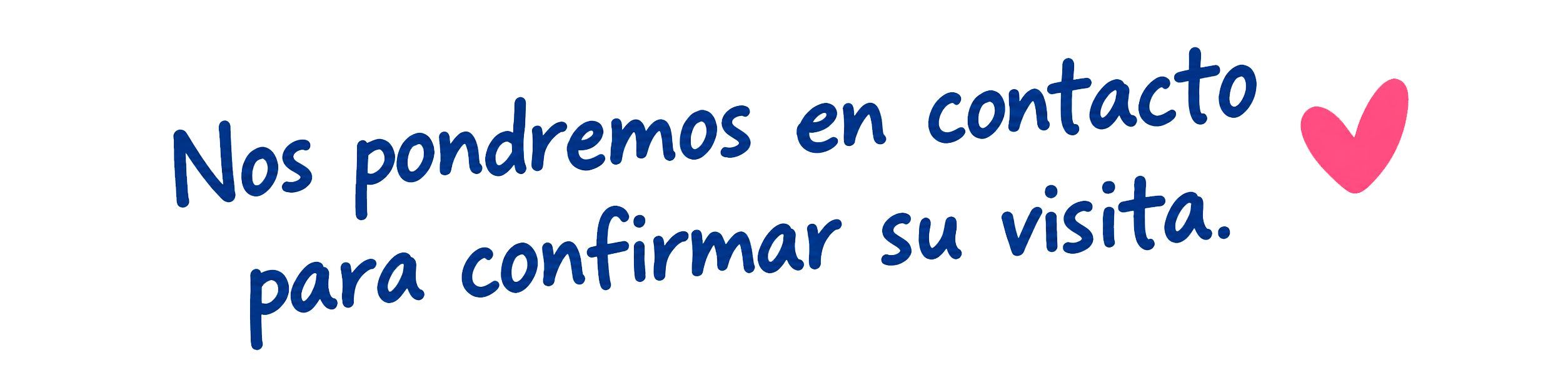 nos pondremos en contacto
